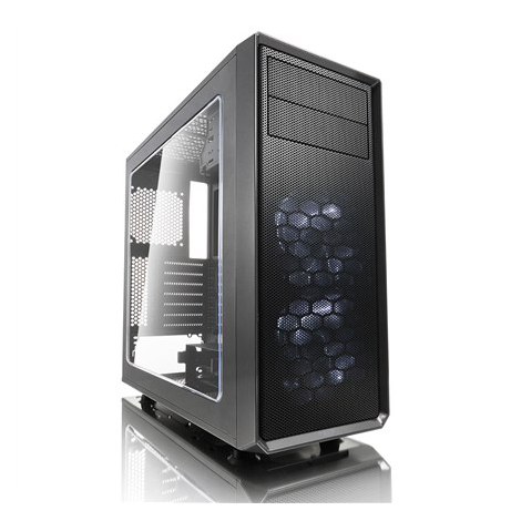 Fractal Design | Focus G | FD-CA-FOCUS-GY-W | Side window | Left side panel - Tempered Glass | Gray | ATX | Power supply include